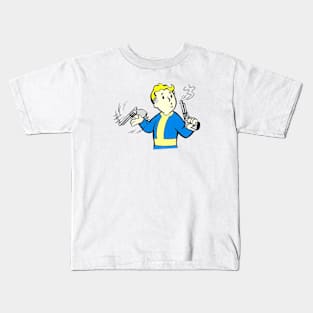 Vault Boy Nuclear Nostalgia Kids T-Shirt